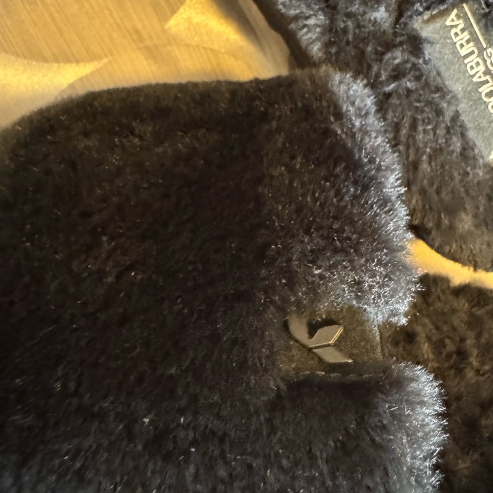 Koolaburra Black Plush Slide Slippers - Picture 3 of 4